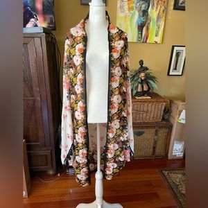 Free People Intimately Yours Wrapped in Bloom Kimono One size